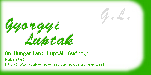 gyorgyi luptak business card